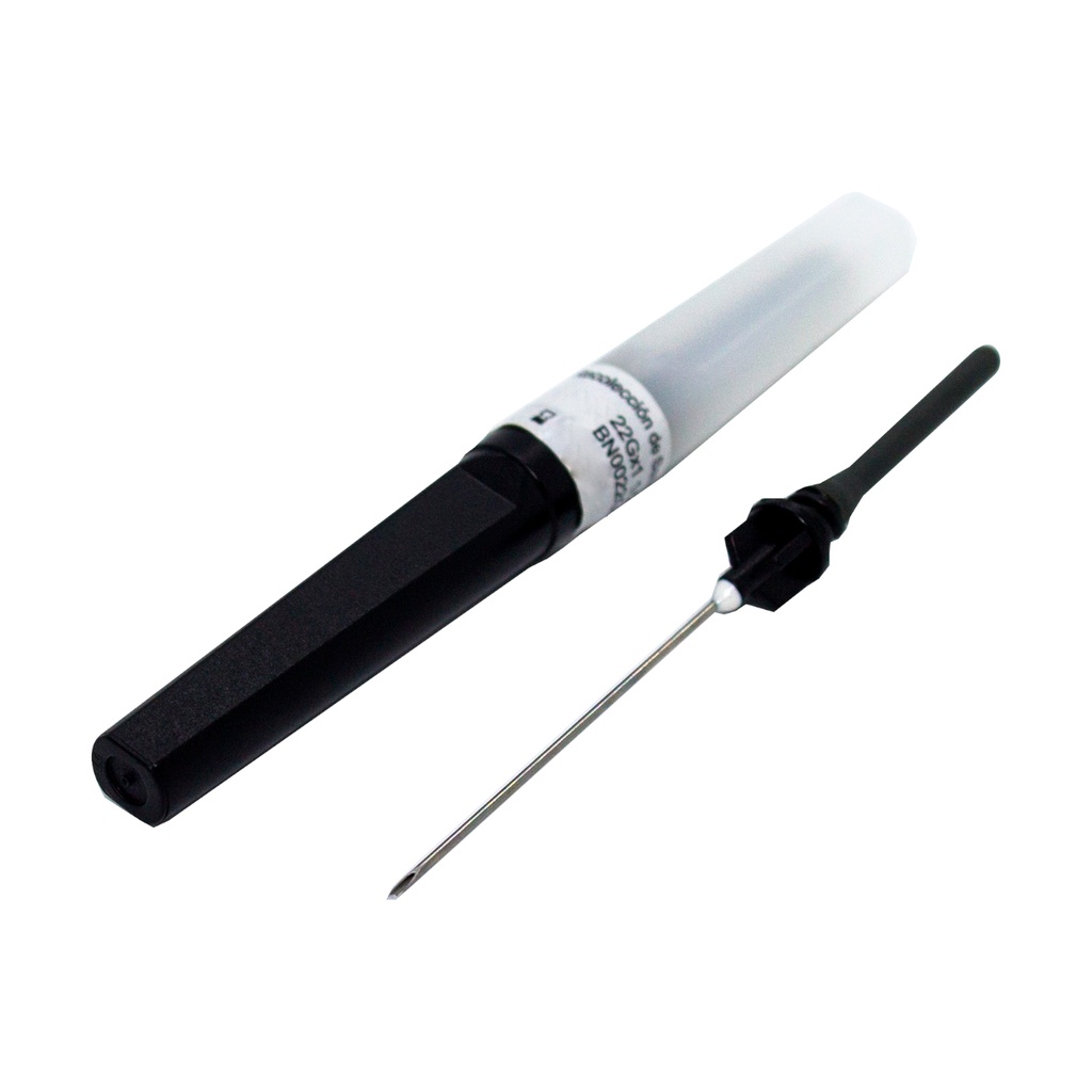 AGUJA PARA LA TOMA Y RECOLECCION DE SANGRE 22G X 1 1/2" NEGR A