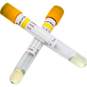 TUBO DE PET PARA LA TOMA Y RECOLECCION DE SANGRE AL VACIO TAPON AMARILLO DE 13X100MM