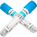 TUBO DE PET PARA LA TOMA Y RECOLECCION DE SANGRE AL VACIO TAPON AZUL DE 13X75MM