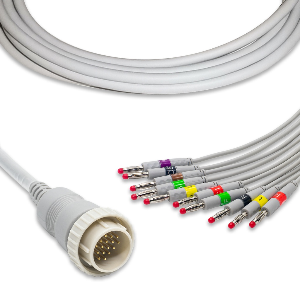 CABLE PARA EKG 10 LATIGUILLOS KENZ