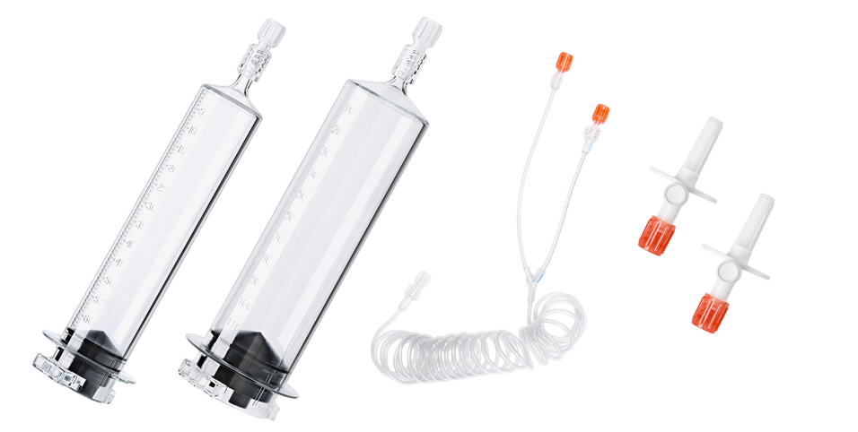 JERINGAS DESECHABLES PARA INYECCION DE MATERIAL DE CONTRASTE COMPATIBLE CON MEDRAD SPECTRIS SOLARIS