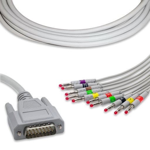 [CA93001I] CABLE PARA EKG 10 LATIGUILLOS NIHON KOHDEN