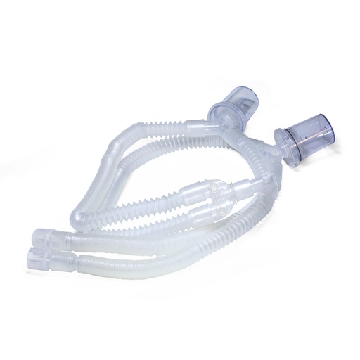 [RA16011P] CIRCUITO PARA VENTILADOR DESECHABLE PEDIATRICO CON 2 TRAMPAS DE AGUA, 160CM