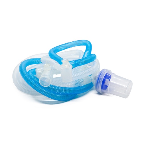 [RT15002N] CIRCUITO CORRUGADO NEONATAL CALEFACTADO EN UNA RAMA CON TRAMPA DE AGUA, 10MM X 150CM