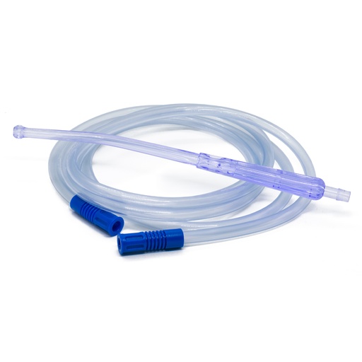 [RV000020] CANULA DE YANKAUER CON TUBO DE SUCCION, 1/4" X 2.5M